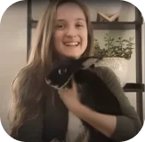 Danae and Pumpkin with their ESA
