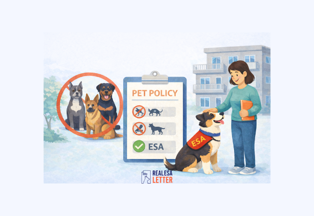 Apartment breed restrictions and ESA rights