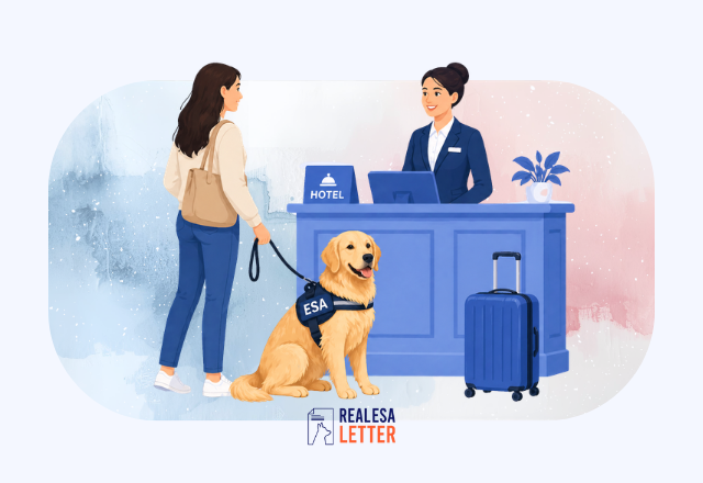 Emotional support animals in hotels rules